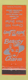 Matchbook Cover - Cherry Hill Hair Salon NJ? Girlie ORANGE