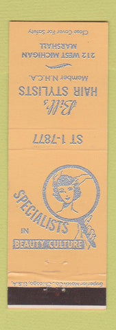 Matchbook Cover - Bill's Hair Salon Marshall MI? Girlie PEACH