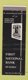 Matchbook Cover - First National Bank Elyria OH