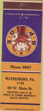Matchbook Cover - Matchbook Cover Elks Club Waynesboro PA