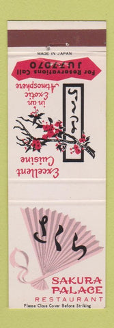 Matchbook Cover - Sakura Palace Japanese Restaurant girlie Silver Spring MD
