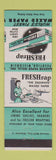 Matchbook Cover - Freshwrap Waxed Paper Peshtigo WI