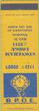 Matchbook Cover - Matchbook Cover Elks Club Stoneham MA