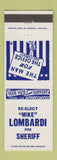 Matchbook Cover - Mike Lombardi For Sheriff