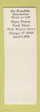Matchbook Cover - Open Hearth Restaurant Chicago IL