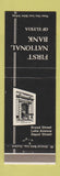 Matchbook Cover - First National Bank Elyria OH