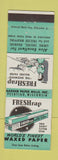 Matchbook Cover - Freshwrap Waxed Paper Peshtigo WI