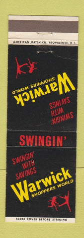 Matchbook Cover - Warwick Stores