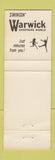 Matchbook Cover - Warwick Stores