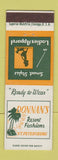 Matchbook Cover - Donnan's Women's Clothes St Petersburg FL