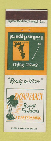 Matchbook Cover - Donnan's Women's Clothes St Petersburg FL