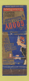 Matchbook Cover - Goody Sweet Shop Restaurant Newark NJ Girlie WORN