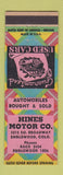 Matchbook Cover - Hines Motors Englewood Colorado