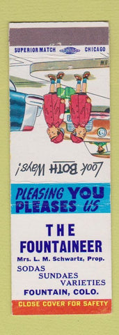 Matchbook Cover - The Fountaineer Fountain Colorado