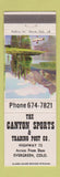 Matchbook Cover - Canyon Sports Trading Post Evergreen Colorado