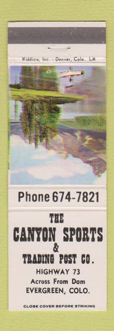Matchbook Cover - Canyon Sports Trading Post Evergreen Colorado