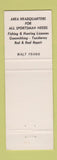 Matchbook Cover - Canyon Sports Trading Post Evergreen Colorado