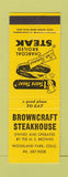 Matchbook Cover - Browncraft Steak House Woodland Park Colorado