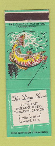 Matchbook Cover - The Dam Store Loveland Colorado