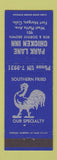 Matchbook Cover - Park Lane Chicken Inn Fort Morgan Colorado fried chicken