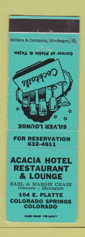 Matchbook Cover - Acacia Hotel Restaurant Colorado Springs