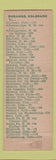 Matchbook Cover - Travel Inn Court Motel Durango Colorado