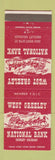 Matchbook Cover - West Greeley National Bank Colorado