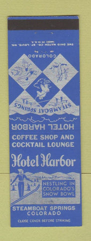 Matchbook Cover - Hotel Harbor Steamboat Springs Colorado girlie