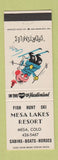 Matchbook Cover - Mesa Lakes Resort Mesa Colorado