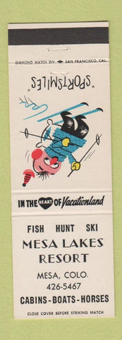Matchbook Cover - Mesa Lakes Resort Mesa Colorado