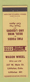 Matchbook Cover - Wagon Wheel Restaurant Littleton Colorado low phone #