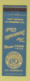 Matchbook Cover - Democratic Club Denver Colorado