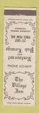 Matchbook Cover - The Village Inn Colorado Springs