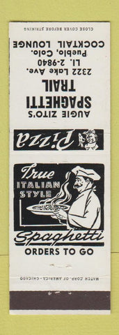 Matchbook Cover - Augie Zito's Spaghetti Trail Pueblo Colorado