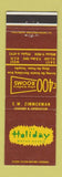 Matchbook Cover - Holiday Motor Hotels Harrisburg PA