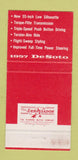 Matchbook Cover - 1957 DeSoto Rendine's Motors East Providence RI 30 Strike