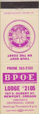 Matchbook Cover - Matchbook Cover Elks Club Newport OR
