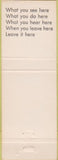 Matchbook Cover - Matchbook Cover Elks Club Newport OR