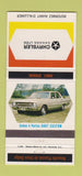 Matchbook Cover - 1969 Dodge Dart Chrysler Canada QC 30 Strike