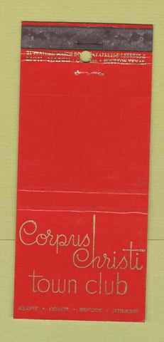 Matchbook Cover - Corpus Christi Town Club TX WEAR 21 Strike Feature