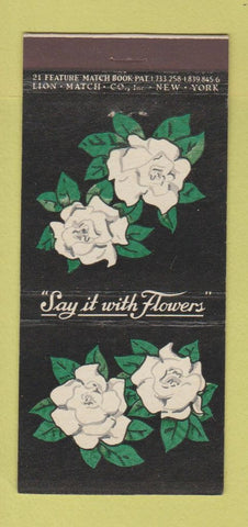 Matchbook Cover - Evans Flowers Stroudsburg PA 21 Strike Feature