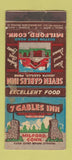 Matchbook Cover - 7 Gables Inn Milford CT WEAR 21 Strike Feature