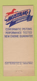 Matchbook Cover - Mustang Auto Parts Punxsutawney Indiana PA 21 Strike Feature