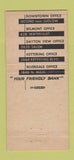 Matchbook Cover - Peoples Bank of Dayton OH 21 Strike Feature