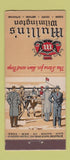Matchbook Cover - Mullin's Men's Clothes Wilmington DE 21 Strike Feature