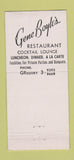 Matchbook Cover - Gene Boyle's Clifton NJ restaurant 21 Strike Feature