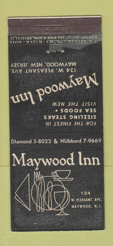 Matchbook Cover - Maywood Inn Maywood NJ POOR NO FILM 21 Strike Feature