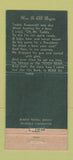 Matchbook Cover - Roosevelt Savings Bank Brooklyn NY Theodore 21 Strike Feature