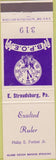 Matchbook Cover - Matchbook Cover Elks Club East Stroudsburg PA