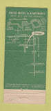 Matchbook Cover - Amigo Motel San Francisco CA 21 Strike Feature
